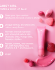 BIO BALANCE Lip Shine Balm Candy Girl – blizgesį suteikiantis maitinamasis lūpų balzamas