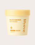 LILYEVE Repair Gelato Hair Pack Silky Banana – atkuriamoji plaukų kaukė žvilgesiui
