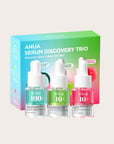 ANUA Serum Discovery Trio - veido serumų rinkinys drėkinimui, pigmentacijos ir raudonio mažinimui