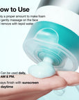 ANUA PDRN Hyaluronic Acid Moisturizing Cleansing Foam – putojantis veido prausiklis