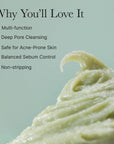 Arencia Green Rice Mochi Cleanser - gaivinantis veido prausiklis su augaliniais ekstraktais
