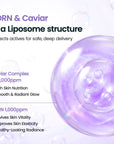 BIODANCE Caviar PDRN Liposome Bubble Booster – atkuriantis veido odos paruošimo boosteris su PDRN