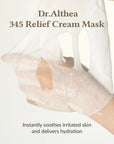 DR.ALTHEA 345 Relief Cream Mask – raminanti ir drėkinanti lakštinė veido kaukė (1 vnt)