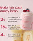 LILYEVE Repair Gelato Hair Pack Bouncy Berry – atkuriamoji plaukų kaukė elastingumui