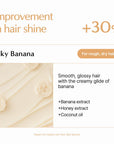 LILYEVE Repair Gelato Hair Pack Silky Banana – atkuriamoji plaukų kaukė žvilgesiui
