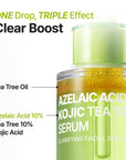 PURITO SEOUL Azelaic Acid 10 Kojic Tea Tree Serum – veido serumas