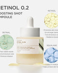 Retinol 0.2 Boosting Shot Ampoule – ampulė brandžiai odai su retinoliu
