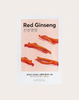 MISSHA Airy Fit Sheet Mask Red Ginseng - lakštinė veido kaukė su raudonuoju ženšeniu (1 vnt)