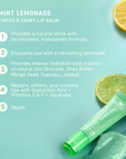 BIO BALANCE Lip Shine Balm Mint Lemonade – blizgesį suteikiantis maitinamasis lūpų balzamas