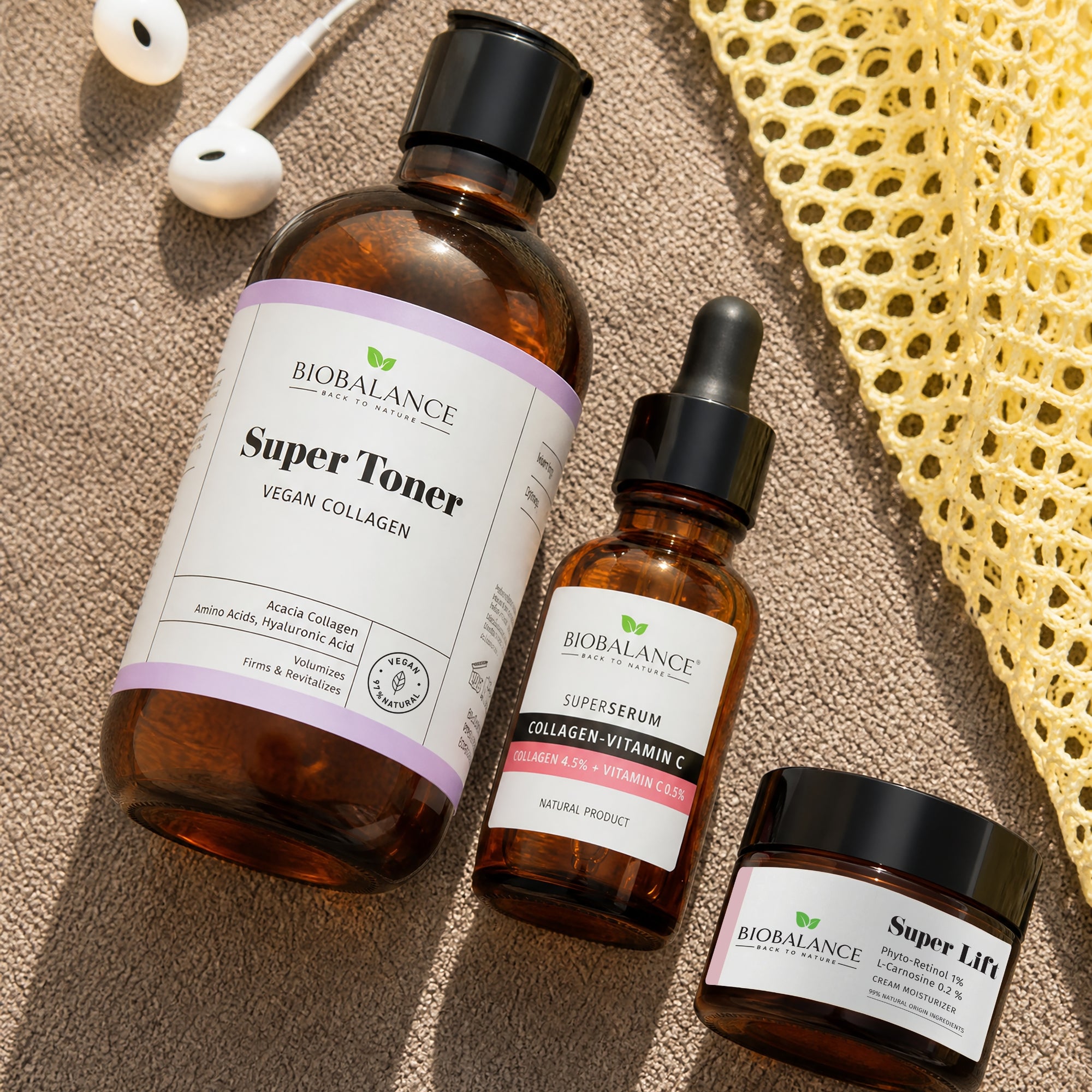 BIO BALANCE Super Collagen C - stangrinanti veido priežiūros rutina