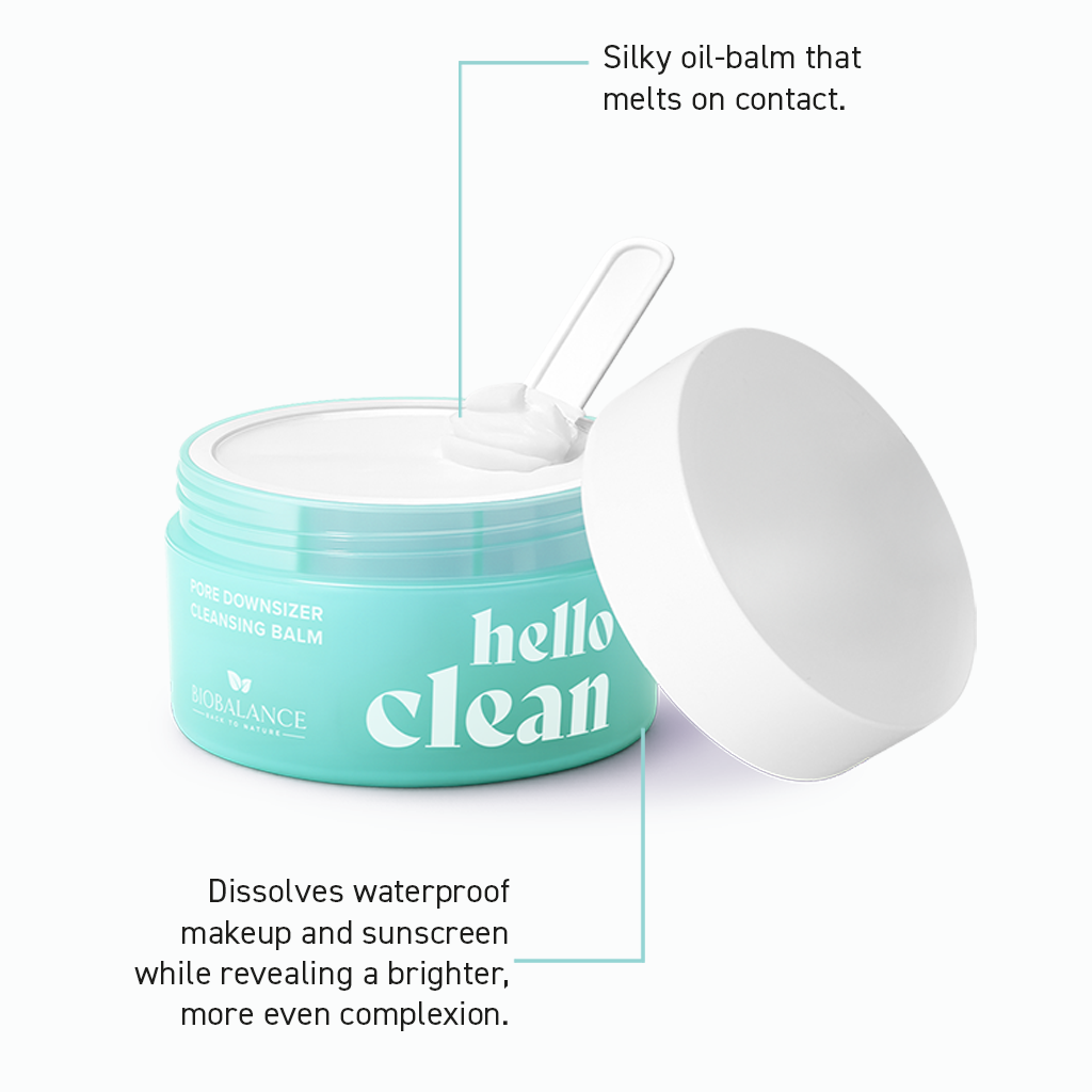 BIO BALANCE Hello Clean - poras mažinantis valomasis veido balzamas su oleanoliu