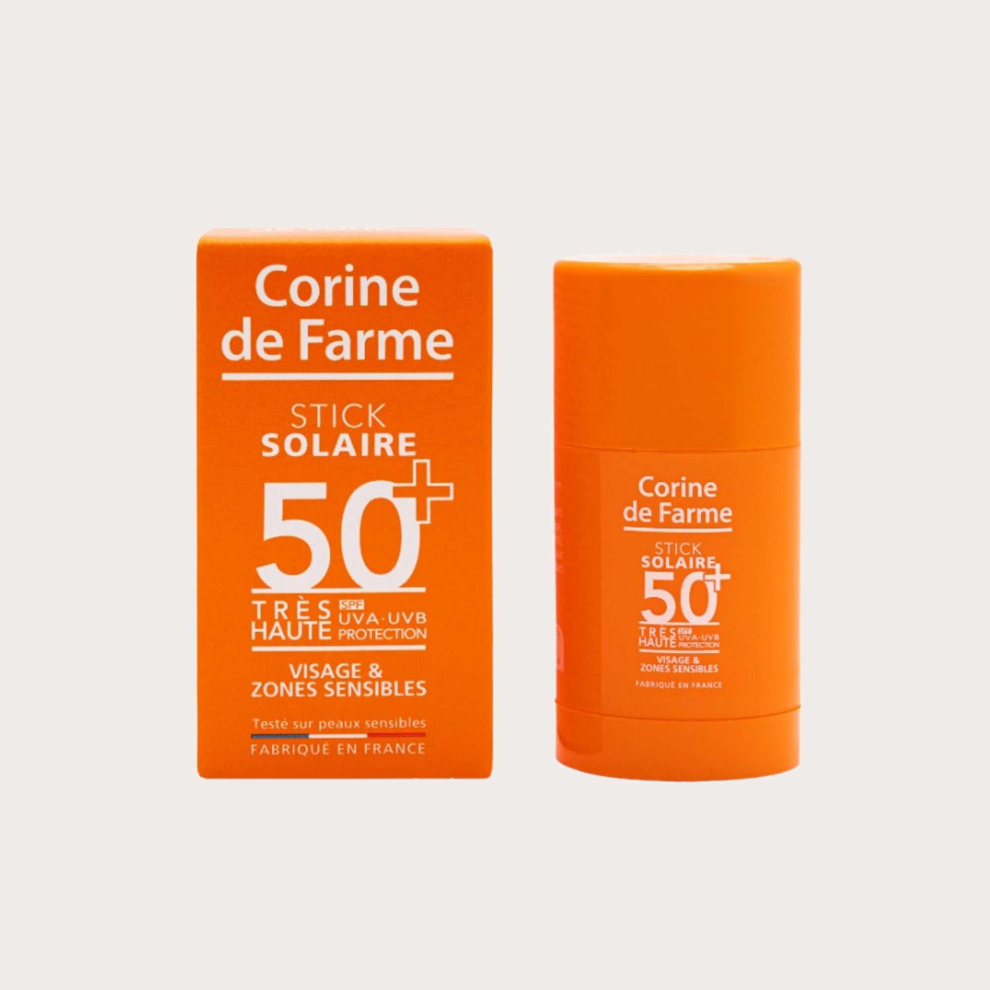 CORINE DE FARME SPF50+ Sunscreen Stick – apsauginis pieštukas nuo saulės SPF50+