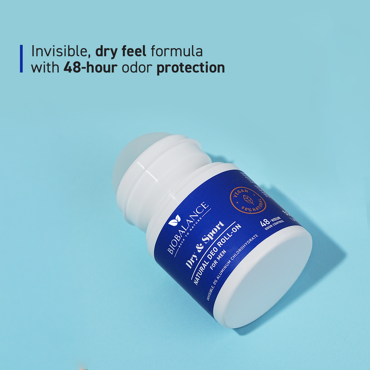BIO BALANCE DRY &amp; SPORT – natūralus rutulinis dezodorantas vyrams