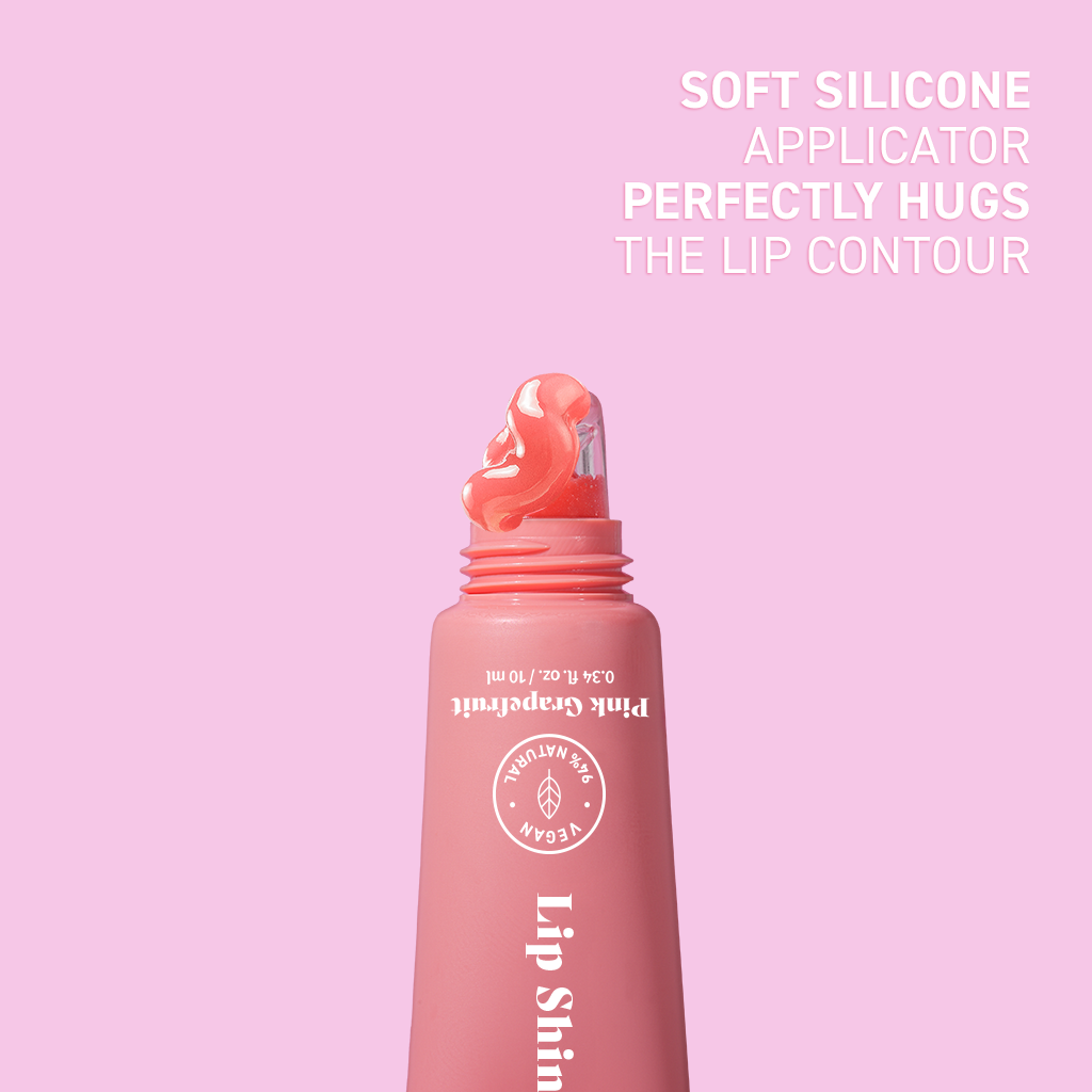 BIO BALANCE Lip Shine Balm Pink Grapefruit – blizgesį suteikiantis maitinamasis lūpų balzamas