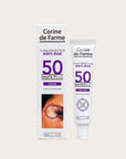 CORINE DE FARME Anti-Age Protective Fluid SPF50 – apsauga nuo saulės su senėjimą stabdančiu poveikiu SPF50