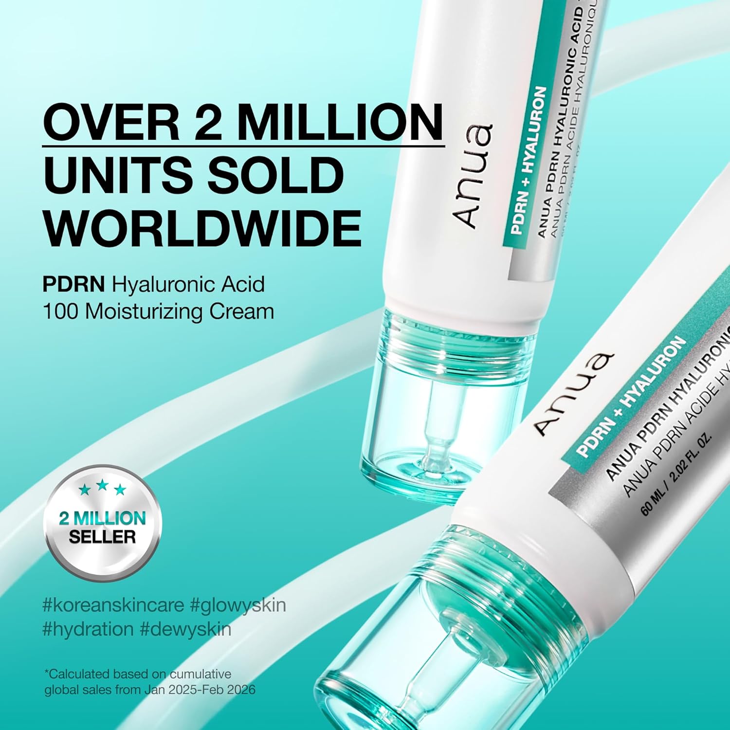 ANUA Moisturizing cream PDRN Hyaluronic Acid 100 – intensyviai drėkinantis veido kremas