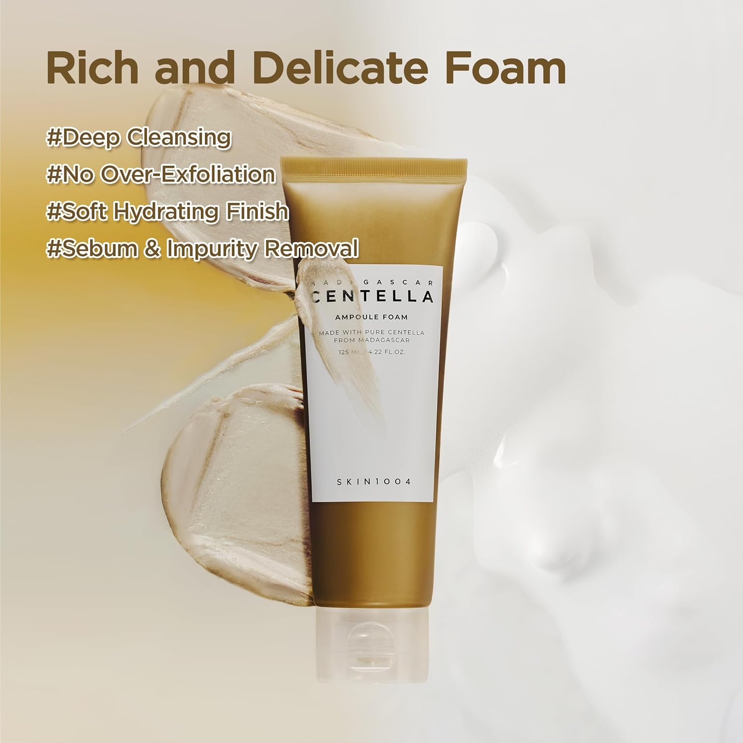 Madagascar Centella Ampoule Foam – švelnus kasdienis veido prausiklis