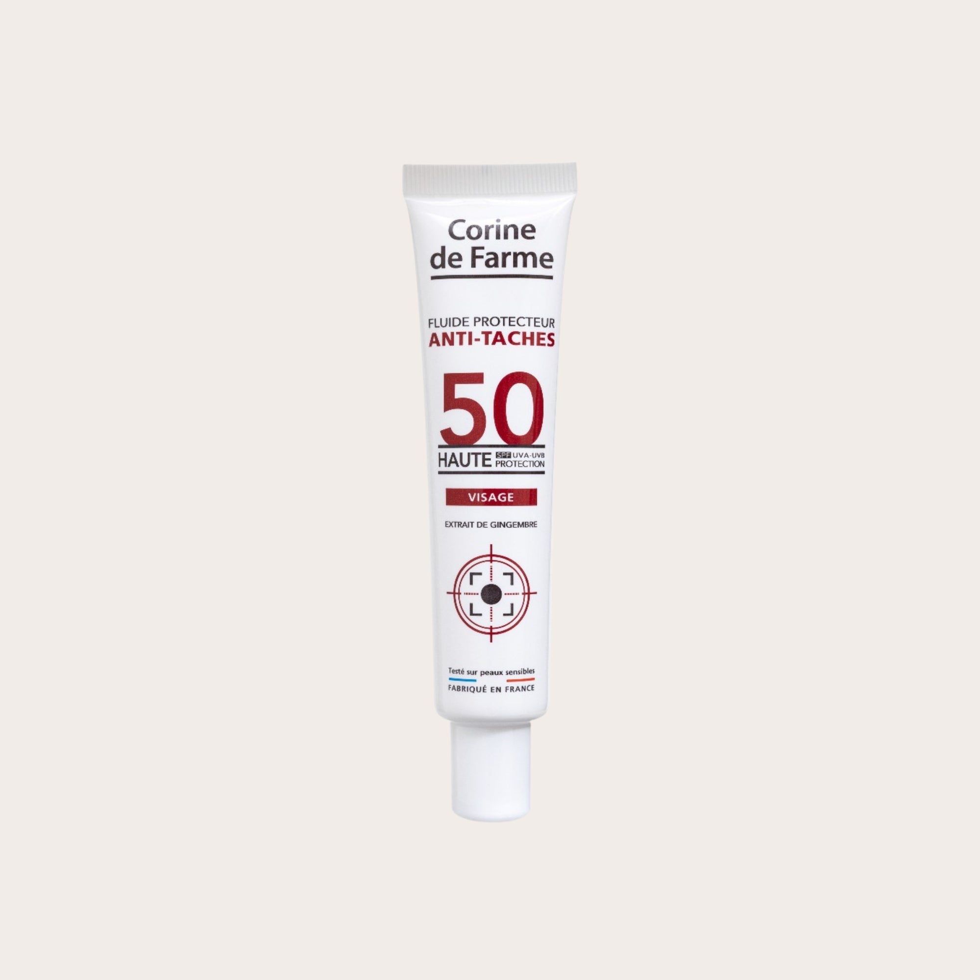 CORINE DE FARME Anti-Dark Spot Protective Fluid SPF50 – apsauga nuo saulės ir pigmentinių dėmių