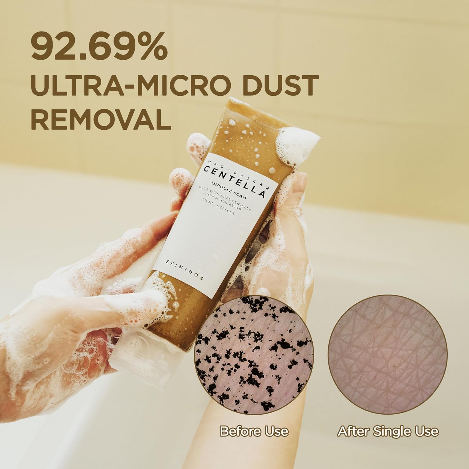 Madagascar Centella Ampoule Foam – švelnus kasdienis veido prausiklis