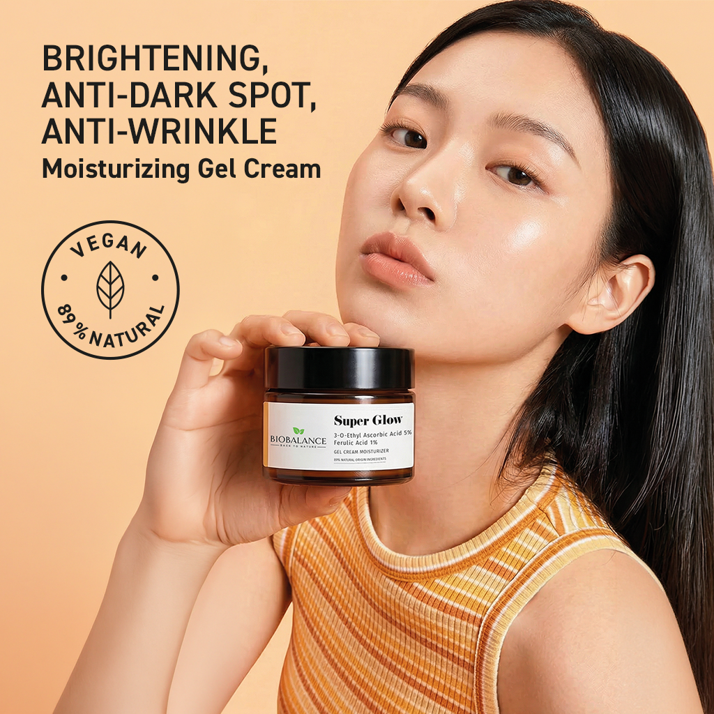 BIO BALANCE Super Glow Duo – skaistinantis veido priežiūros rinkinys su vitaminu C