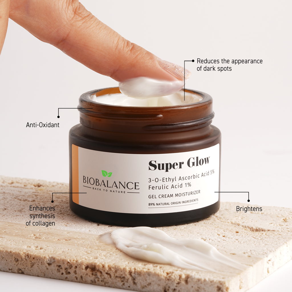 BIO BALANCE Super Glow Duo – skaistinantis veido priežiūros rinkinys su vitaminu C