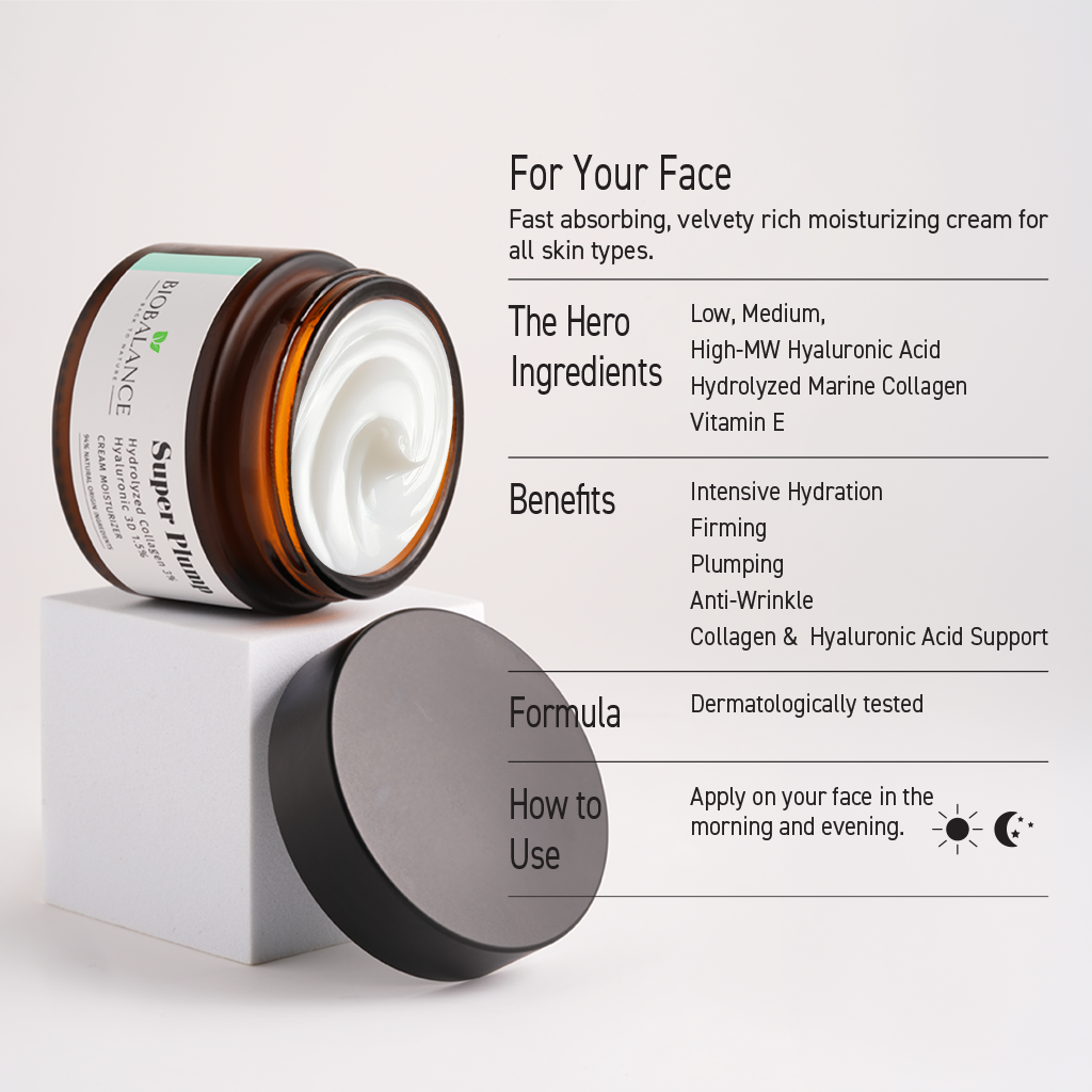 BIO BALANCE Super Plump - putlinantis veido kremas