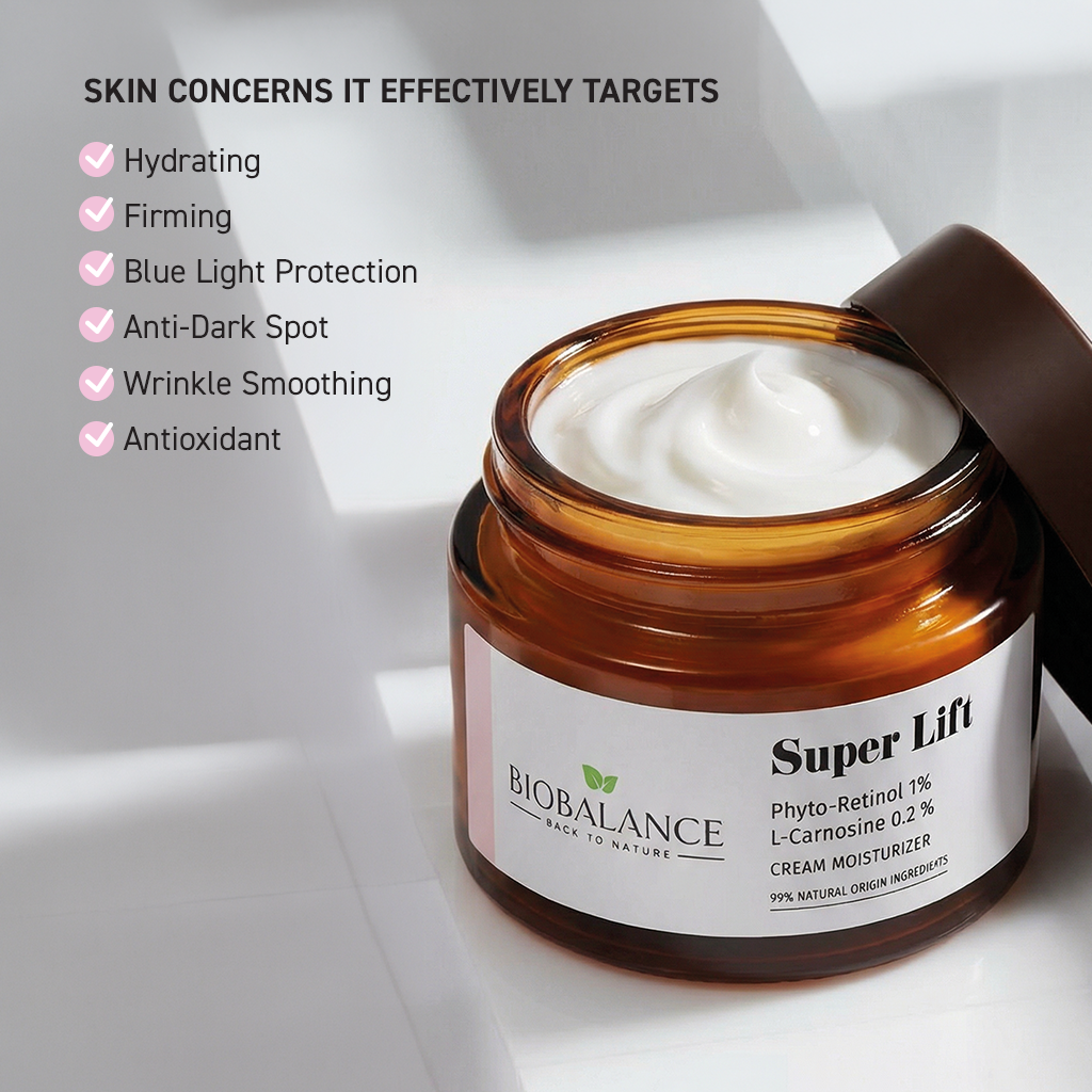 BIO BALANCE Super Lift Duo – liftinguojantis veido priežiūros rinkinys su retinoliu