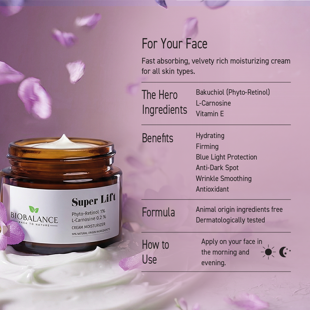 BIO BALANCE Super Lift Duo – liftinguojantis veido priežiūros rinkinys su retinoliu