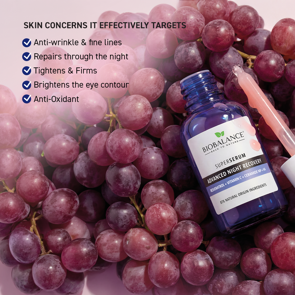 BIO BALANCE Advanced Night Recovery - naktinis atkuriamasis veido serumas