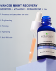 BIO BALANCE Advanced Night Recovery - naktinis atkuriamasis veido serumas