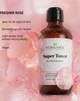 BIO BALANCE Super Toner Refresher Rose  – gaivinantis veido tonikas