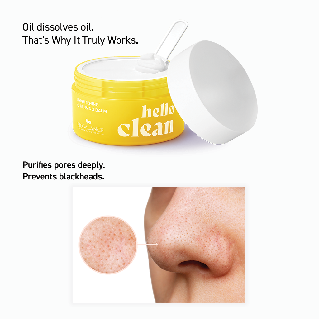 BIO BALANCE Hello Clean - skaistinantis valomasis veido balzamas su vitaminu C