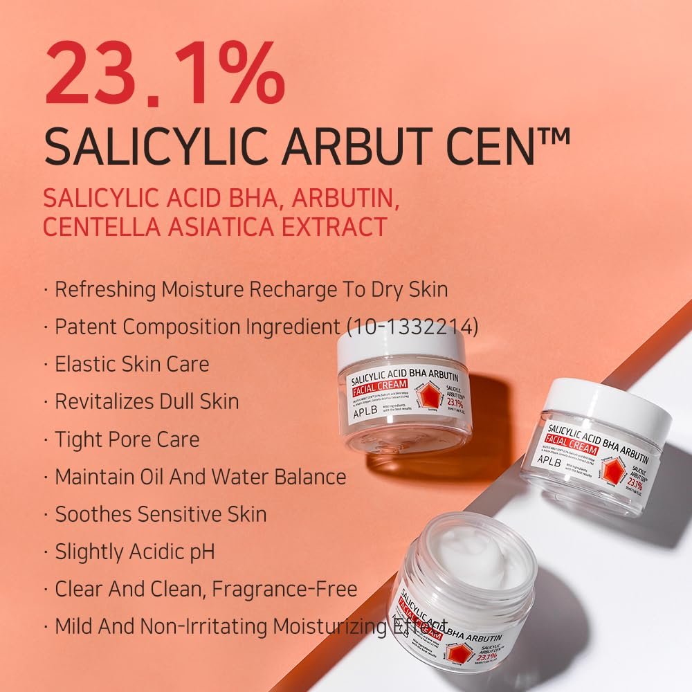 Salicylic Acid BHA Arbutin Facial Cream – veido kremas