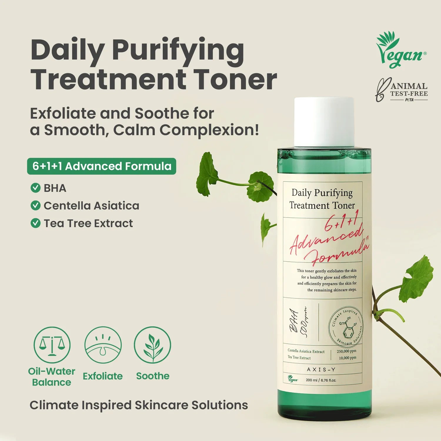 Daily Purifying Treatment Toner – veido tonikas su salicilo rūgštimi
