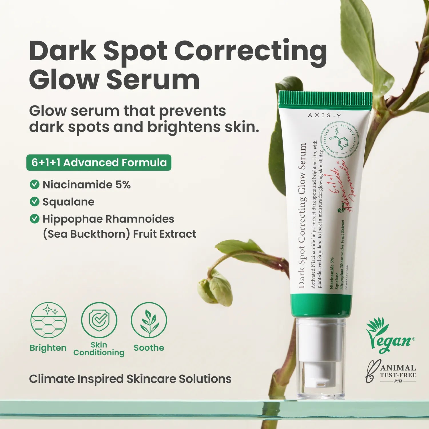 Dark Spot Correcting Glow Serum – veido serumas