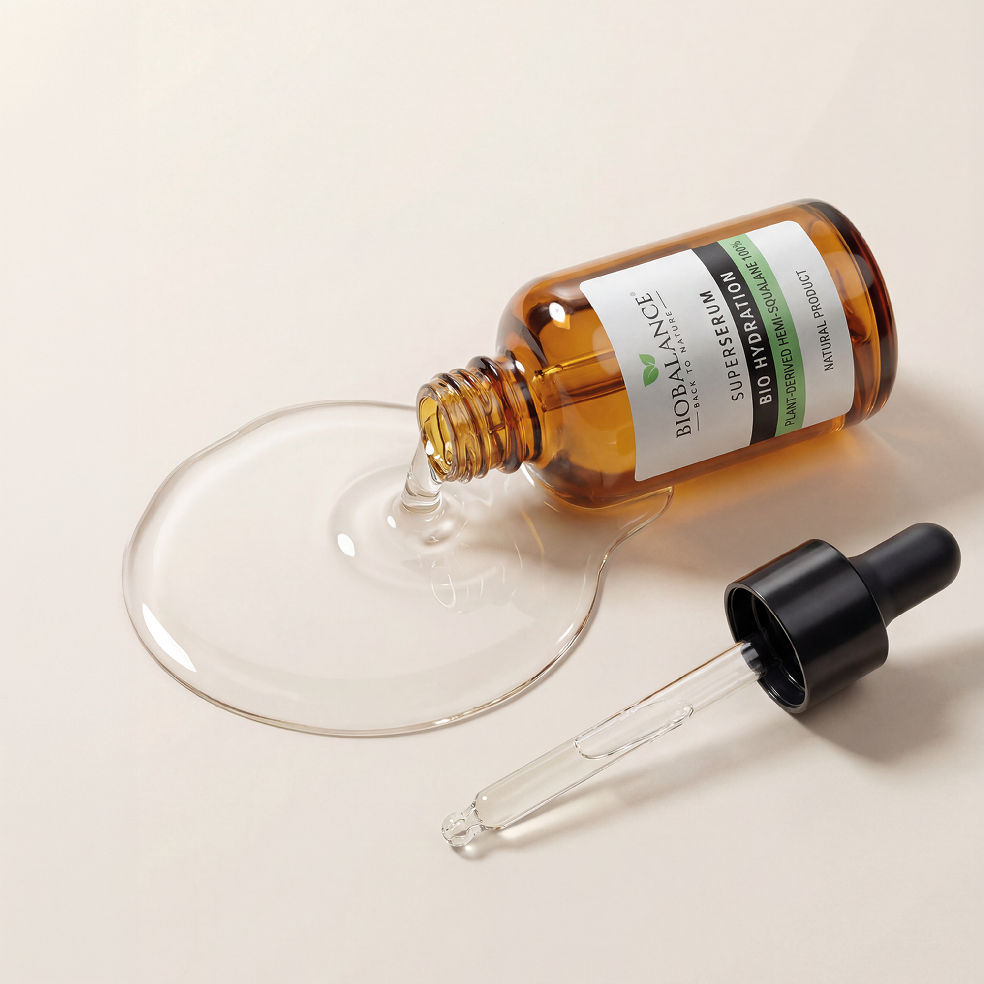 BIO BALANCE drėkinamasis veido ir plaukų serumas su skvalenu 1 + 1