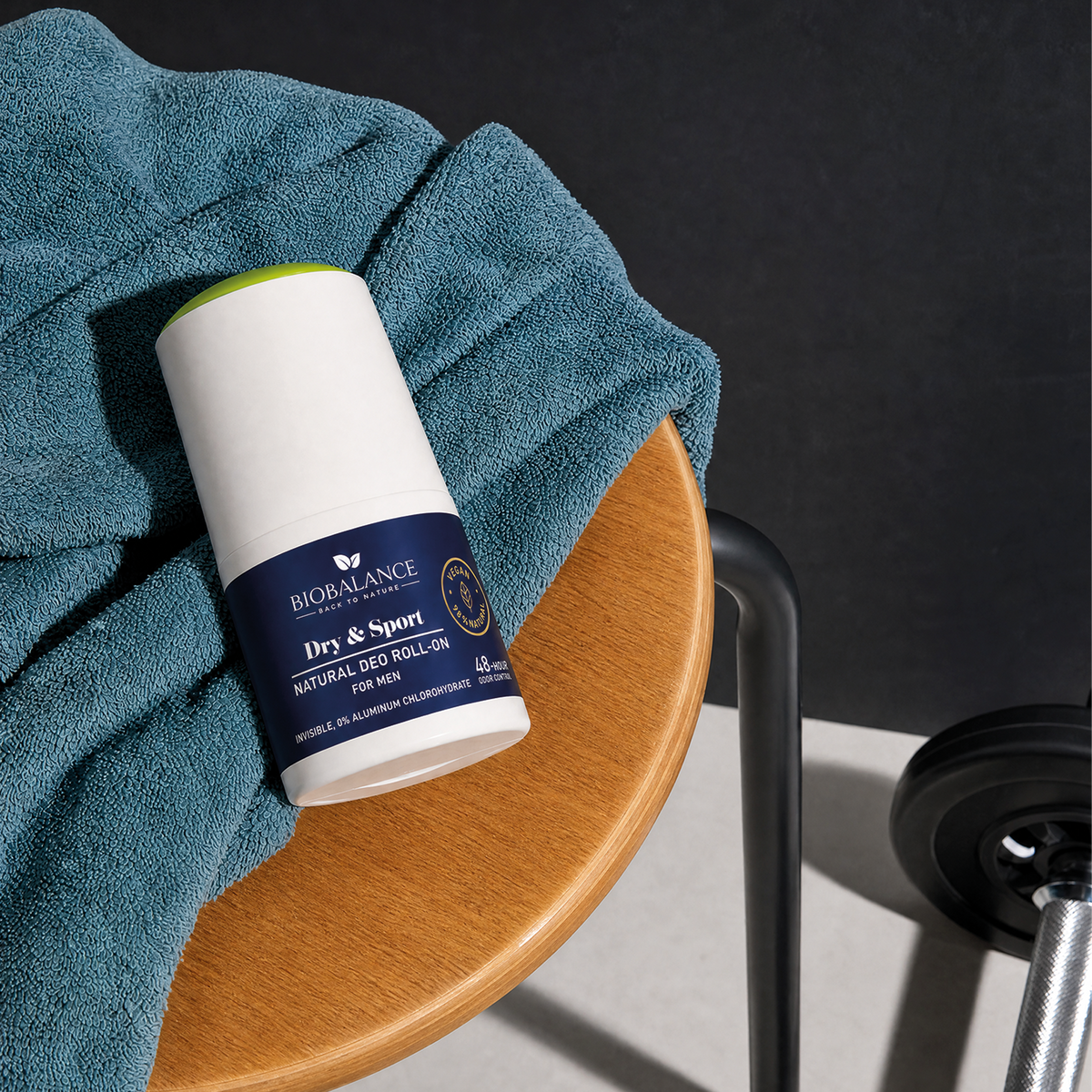 BIO BALANCE DRY &amp; SPORT – natūralus rutulinis dezodorantas vyrams