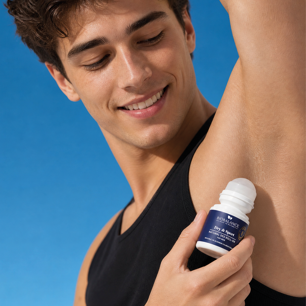 BIO BALANCE DRY &amp; SPORT – natūralus rutulinis dezodorantas vyrams