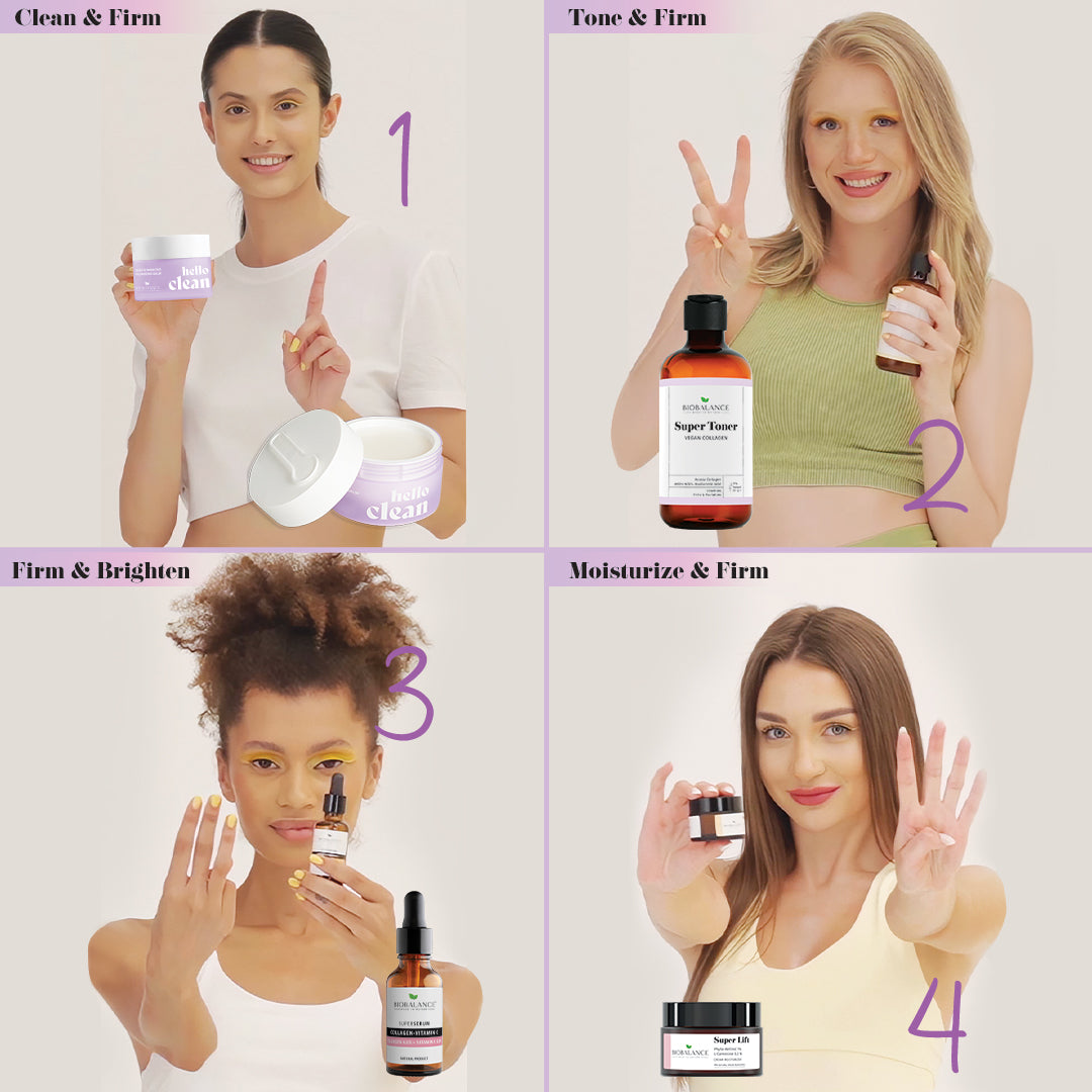BIO BALANCE Super Collagen C - stangrinanti veido priežiūros rutina