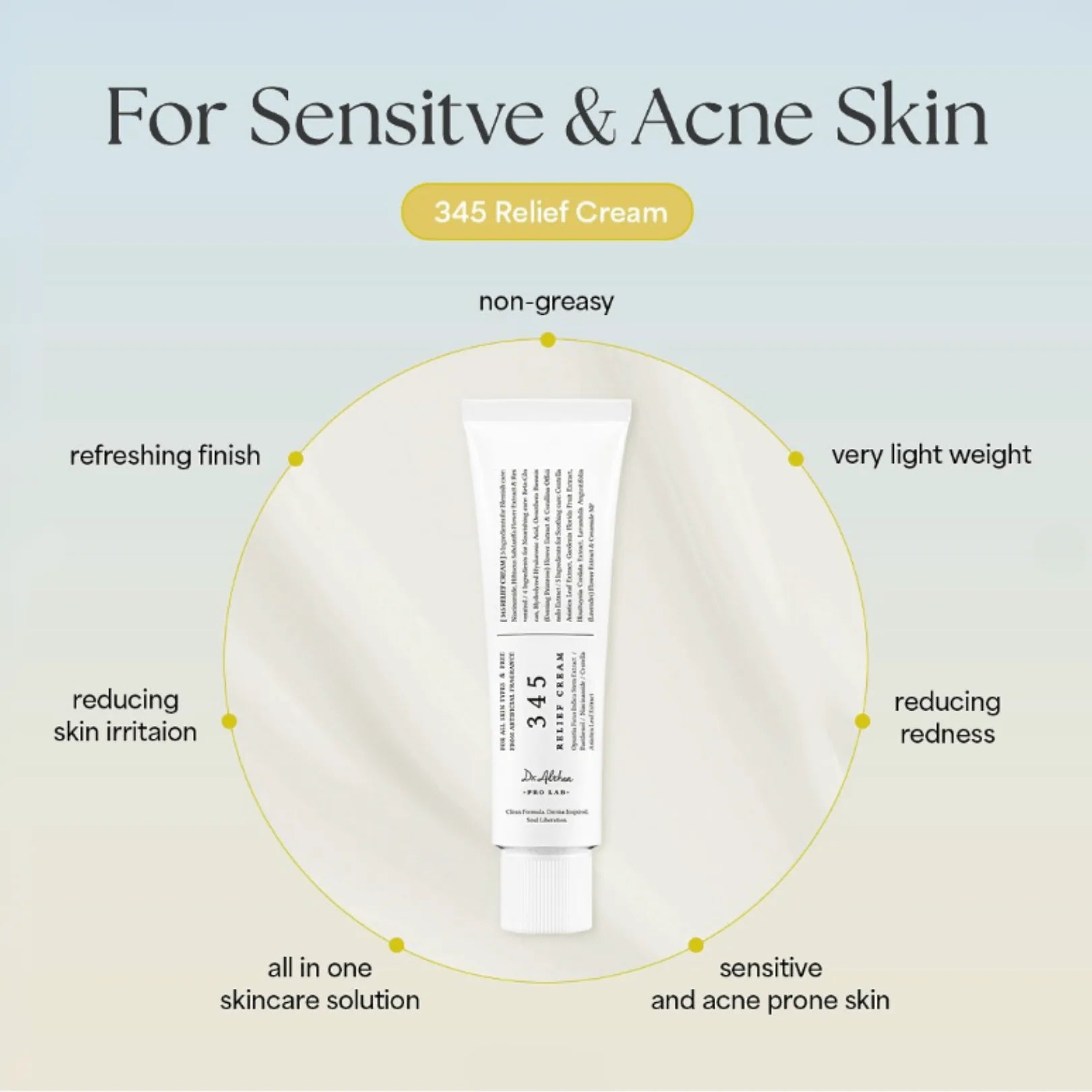 345 Relief Cream - veido kremas