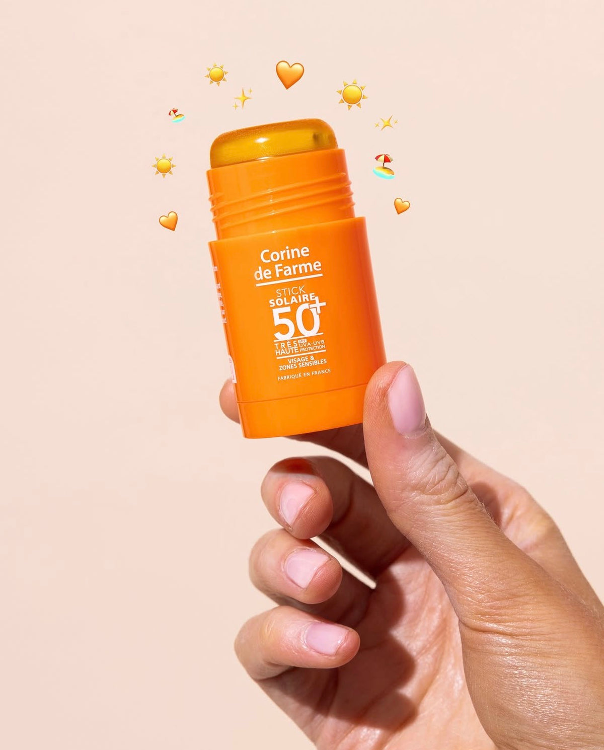 CORINE DE FARME SPF50+ Sunscreen Stick – apsauginis pieštukas nuo saulės SPF50+