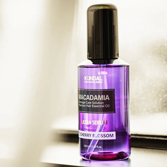 Macadamia Hair Serum Cherry Blossom – serumas plaukų galiukams vyšnių žiedų aromato