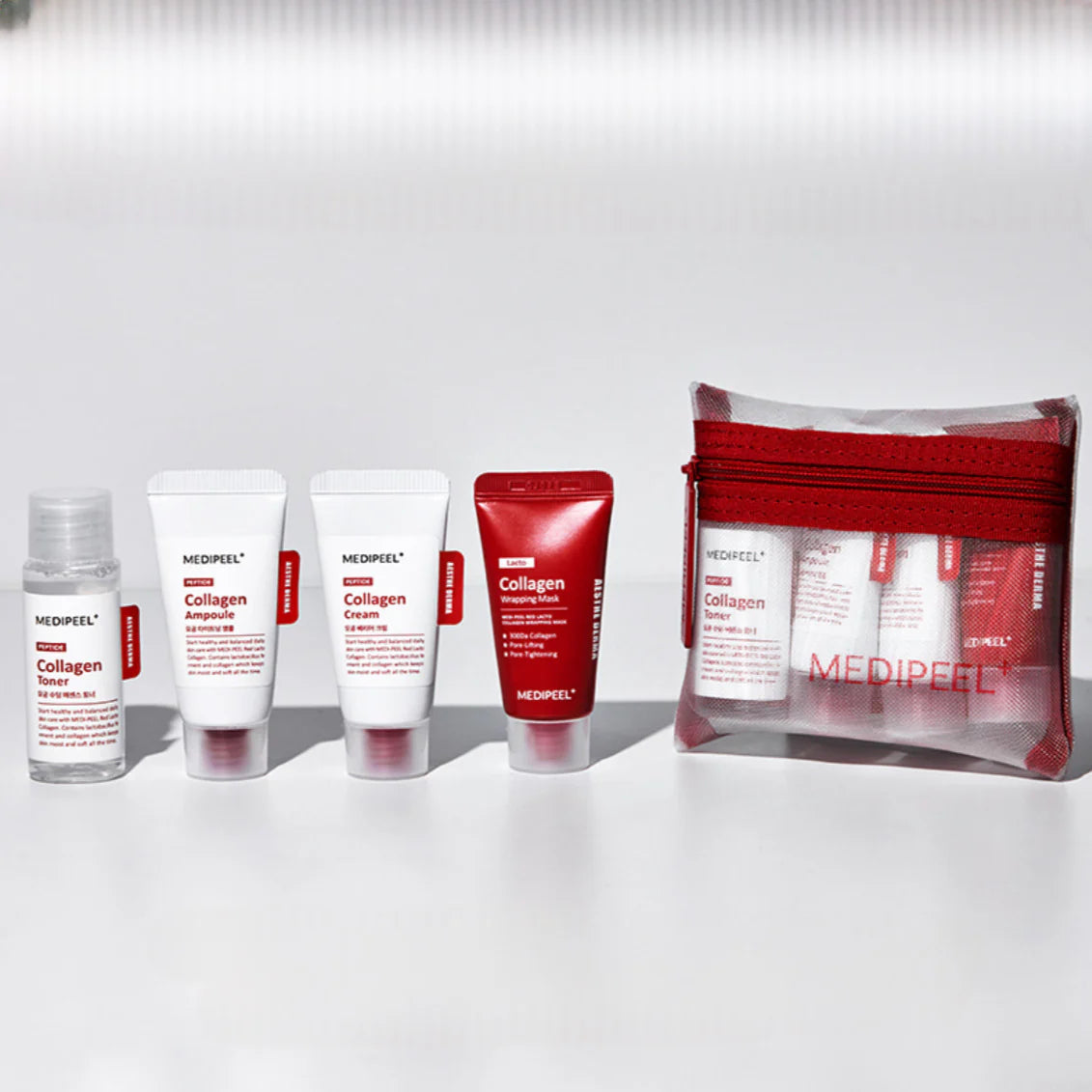 Red Lacto Collagen Skin Care Trial Kit – veido priežiūros rinkinys su kolagenu