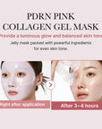 Pink Collagen Gel Mask - hidrogelinė veido kaukė su kolagenu (4 vnt)