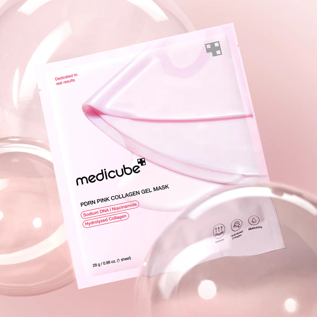 Pink Collagen Gel Mask - hidrogelinė veido kaukė su kolagenu (4 vnt)
