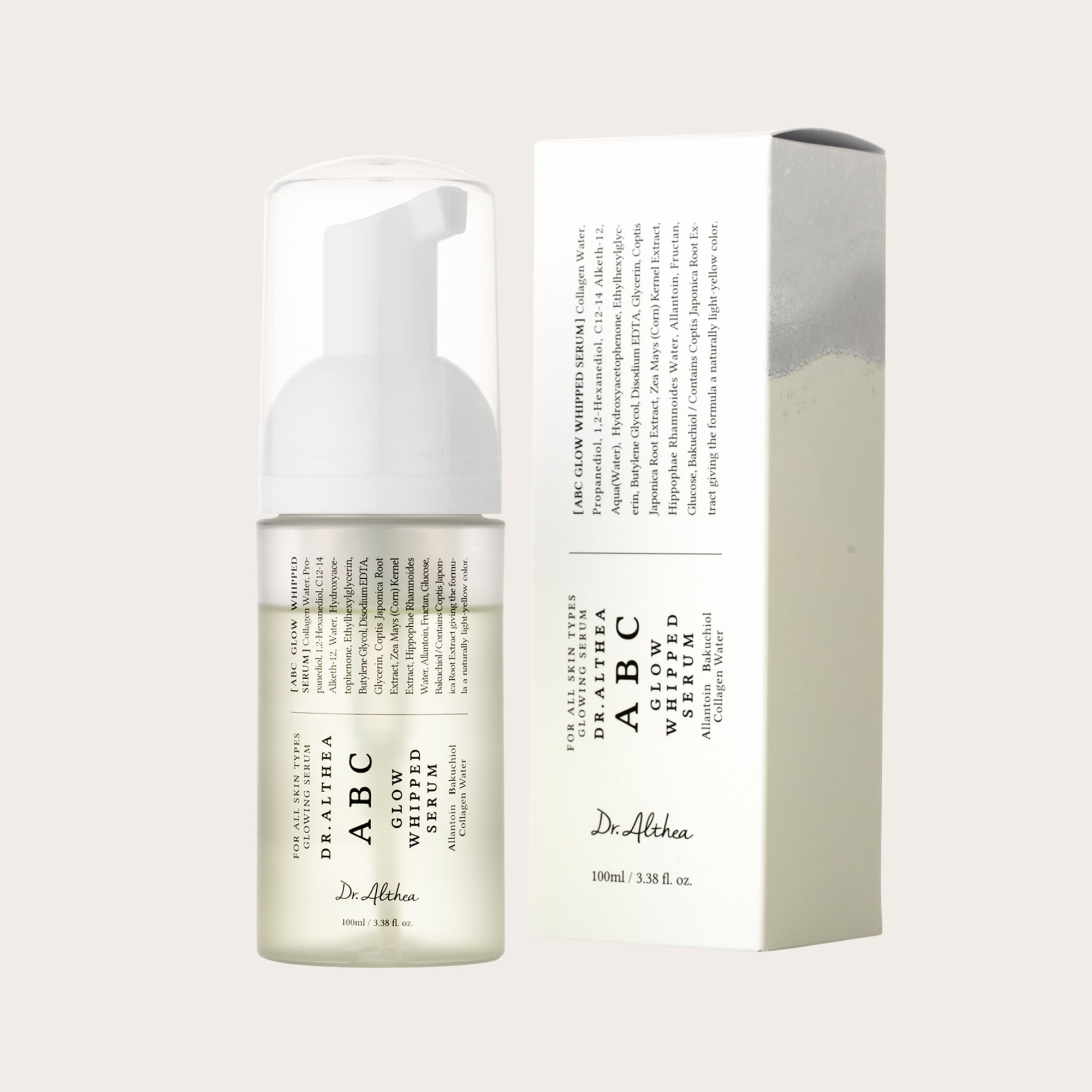 DR. ALTHEA ABC Glow Whipped Serum – skaistinantis ir drėkinantis veido serumas
