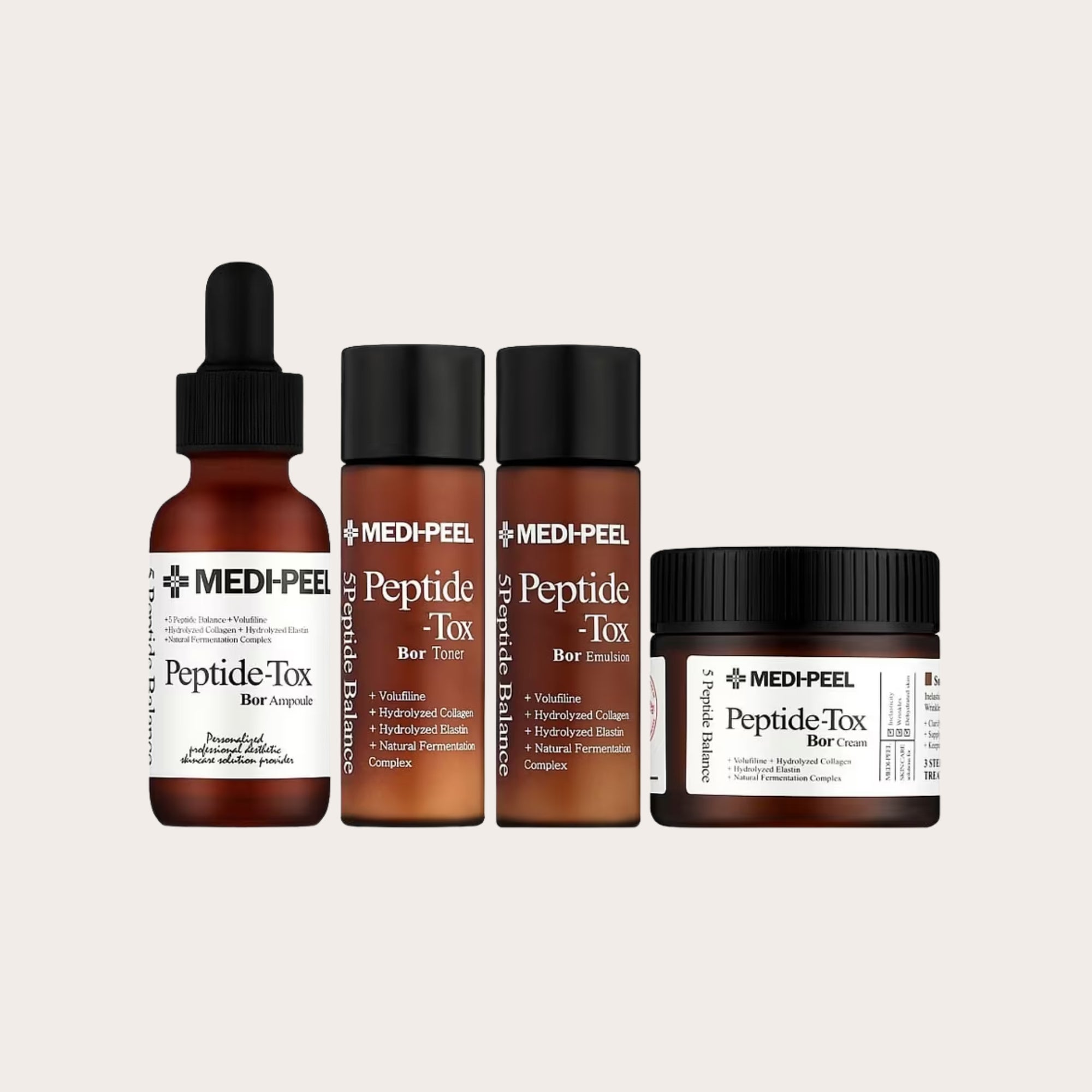 MEDIPEEL Bor-Tox Multi Care Kit – stangrinantis veido priežiūros rinkinys su peptidais