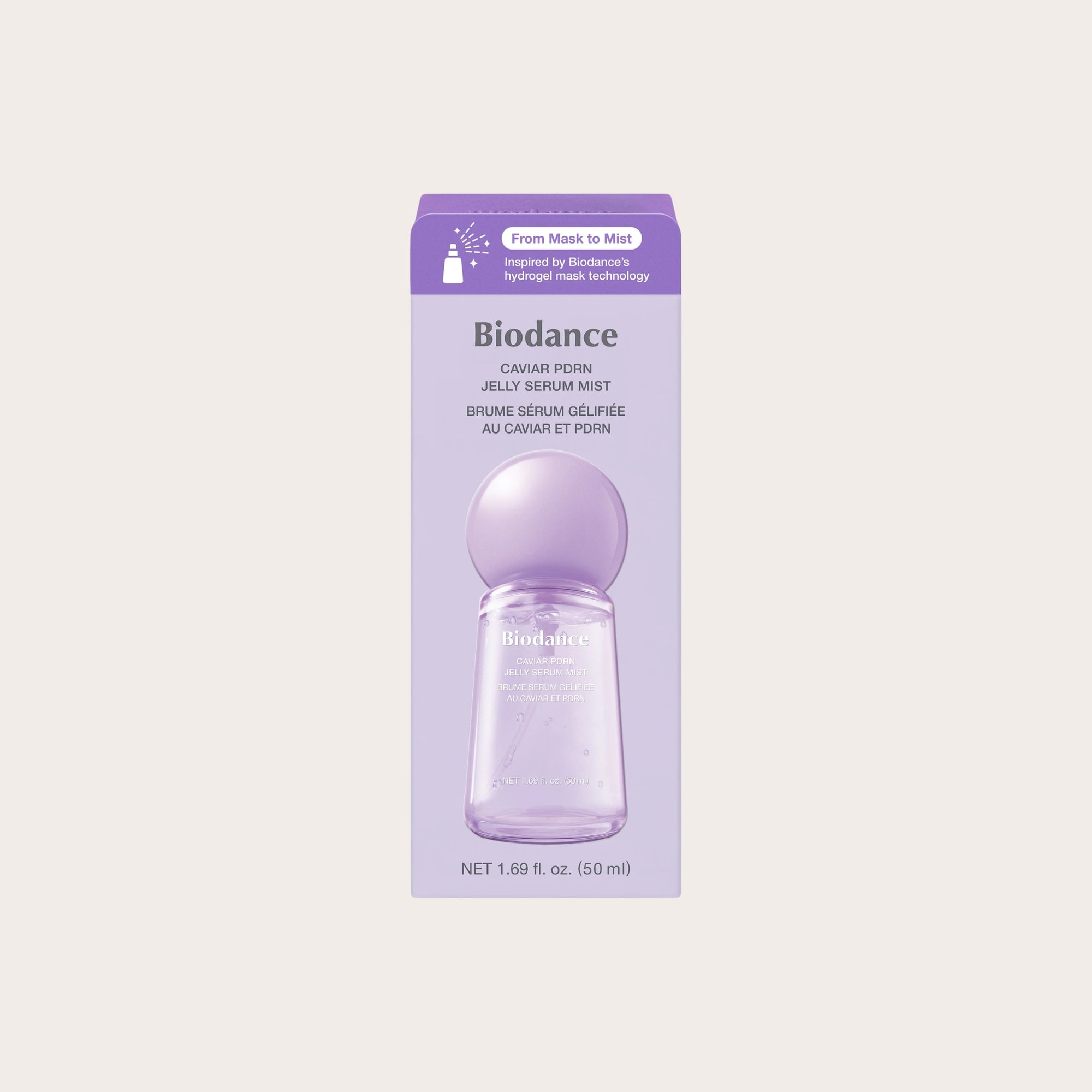 BIODANCE Caviar PDRN Jelly Serum Mist – drėkinanti seruminė veido dulksna