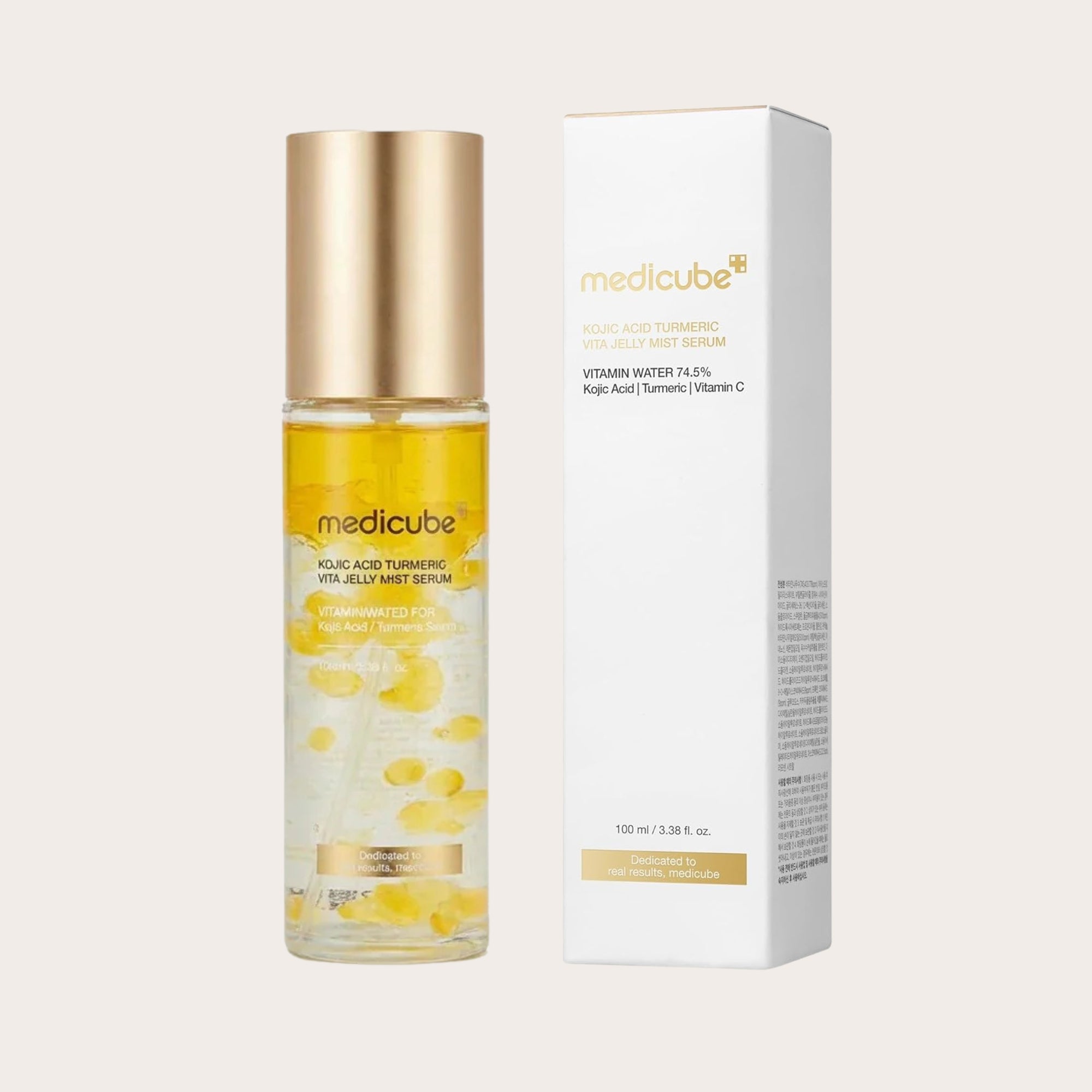 MEDICUBE Kojic Acid Turmeric Vita Jelly Mist Serum – skaistinanti seruminė veido dulksna