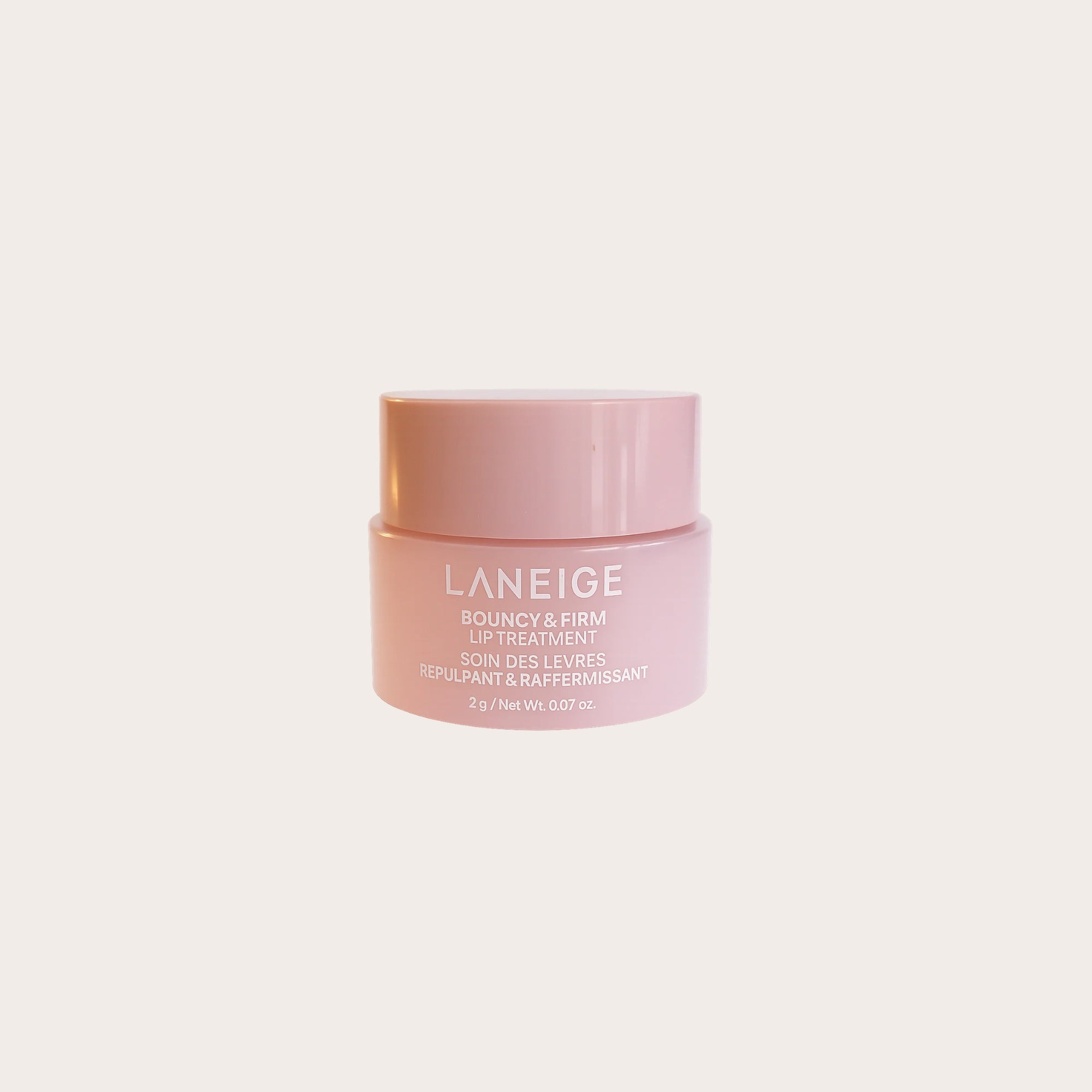 LANEIGE Bouncy &amp; Firm Lip Treatment Mini – stangrinanti ir drėkinanti lūpų priežiūros priemonė